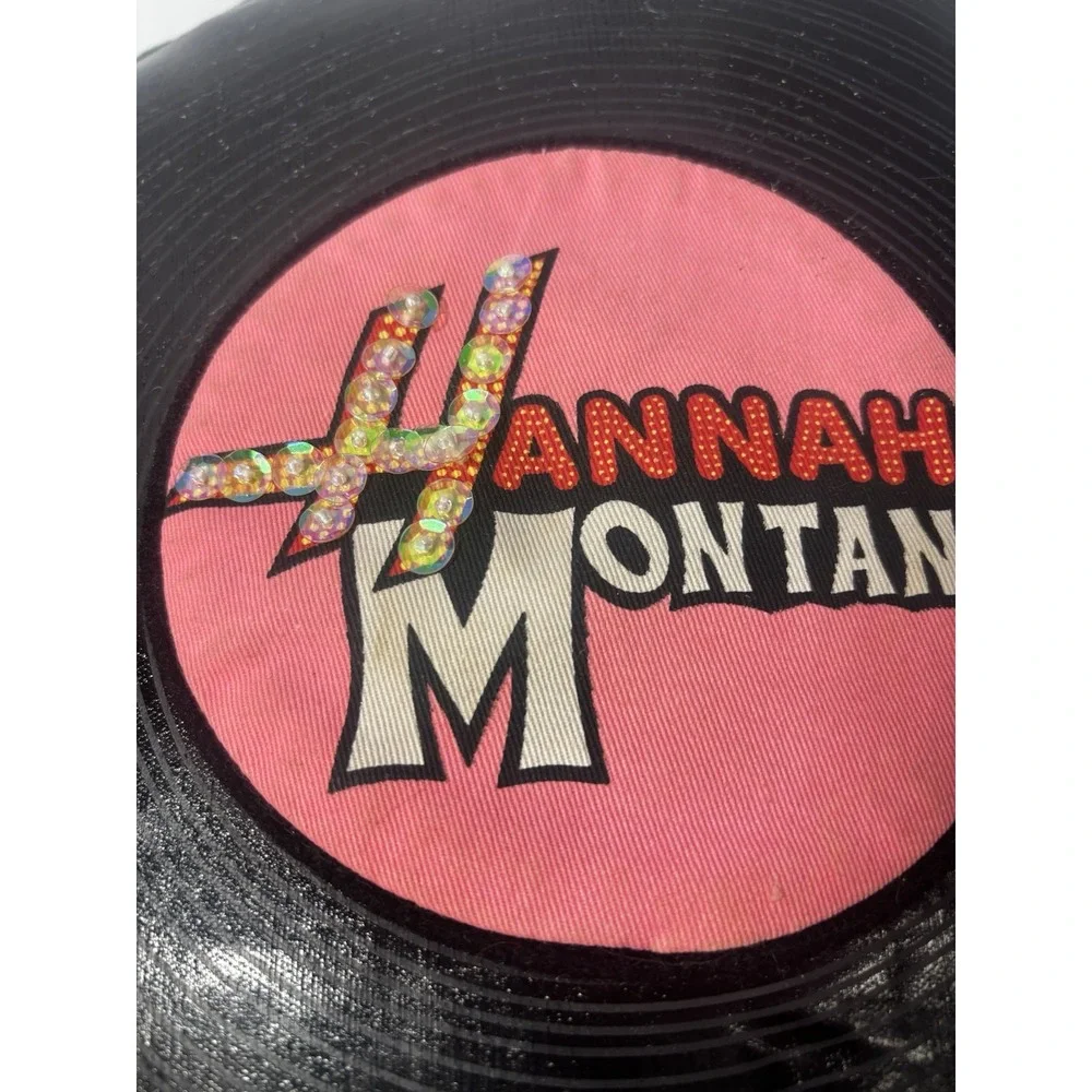 🌸Rare Hannah Montana Pillow Squishy‎ Vinyl  Record Look Flower Sparkle